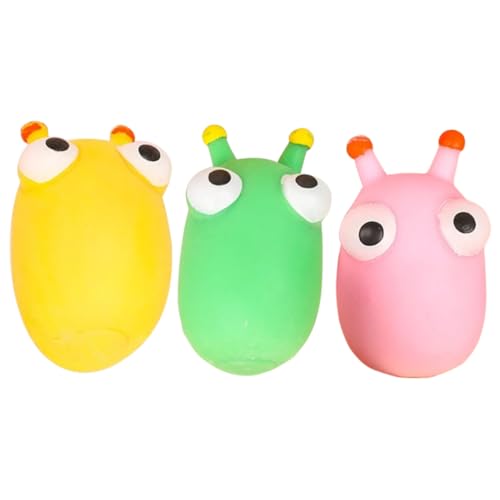 KICHOUSE 3pcs Kohlwurmspielzeug Cartoon Zappeln Spielzeug Interessantes Druckspielzeug Sensorisches Kohlwurmspielzeug Spielzeug von KICHOUSE