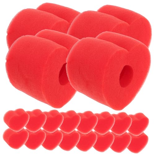 KICHOUSE 4 Sets Schwamm Herz Tricks Performance Requisiten Lustige Schwamm Prop Zaubern Performance Requisiten Gimmick Tricks Prop Party Performance Requisiten Stuff Foam Ball Rot Hardcover von KICHOUSE