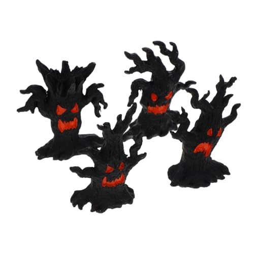 KICHOUSE 4 Stück Dekorative Ornamente Der Dryade Halloween-Dekorationen Halloween-streichspielzeug Gruselige Halloween-Requisite Halloween-Party-Requisiten Halloween-baumschmuck Black Harz von KICHOUSE