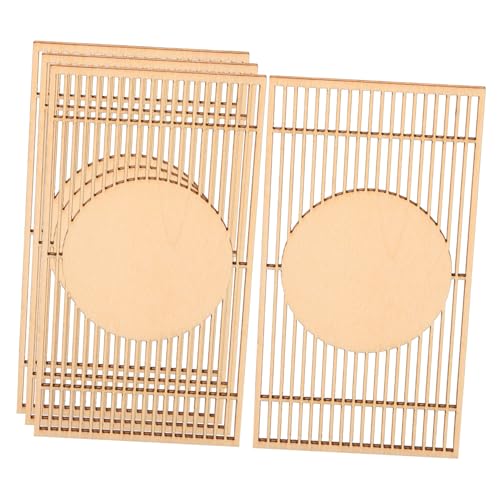 KICHOUSE 4 Stück Miniatur Holzschirm Chinesischer Stil Miniatur Haus Dekor Holzmodell für Sandtisch Landschaft Basteln Desktop Mini Screen KICHOUSE 4 Stück Miniatur Holzschirm Chinesischer Stil Miniatur Haus Dekor Holzmodell für Sandtisch Landschaft Basteln Desktop Mini Screen von KICHOUSE