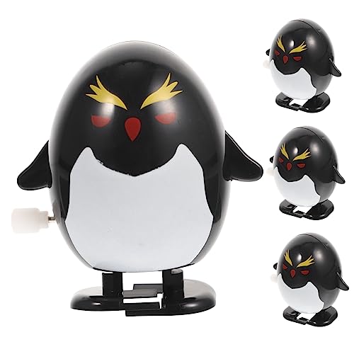 KICHOUSE 4 Stück Pinguin-Spielzeug Desktop-Spielzeug Mini-Spielzeug adventsgeschenke Kinder funnytoys Fun Toy wunderschöne Spielzeuge mit Uhrwerk Uhrwerk-Spielzeug für Kinderpartys Plastik von KICHOUSE