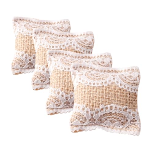KICHOUSE 4 Stück Teiliges Miniatur Puppenhaus Kissen mit Blumenmuster Dekorative Miniatur Kissen für Puppenhaus Sofa und Bett KICHOUSE 4 Stück Teiliges Miniatur Puppenhaus Kissen mit Blumenmuster Dekorative Miniatur Kissen für Puppenhaus Sofa und Bett von KICHOUSE