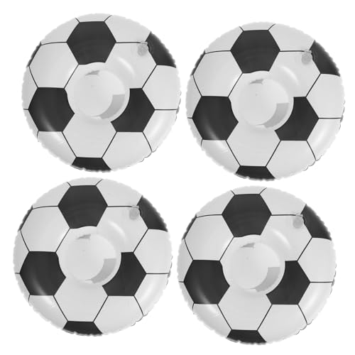 KICHOUSE 4 Stück aufblasbarer Getränkehalter Partei aufblasbar Fußball-Party-Cup Getränkehalter für den Pool Partybecher Poolbecherhalter Poolparty -Inhaber PVC Schwarz Wiederverwendbar KICHOUSE 4 Stück aufblasbarer Getränkehalter Partei aufblasbar Fußball-Party-Cup Getränkehalter für den Pool Partybecher Poolbecherhalter Poolparty -Inhaber PVC Schwarz Wiederverwendbar von KICHOUSE