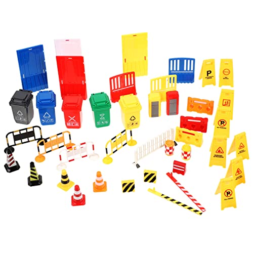 KICHOUSE 40 Stück Miniatur Verkehrszeichen Spielzeug für Kinder Interaktive Verkehrssimulation Straßenbarrieren Lernspielzeug für Kreative Spielideen KICHOUSE 40 Stück Miniatur Verkehrszeichen Spielzeug für Kinder Interaktive Verkehrssimulation Straßenbarrieren Lernspielzeug für Kreative Spielideen von KICHOUSE