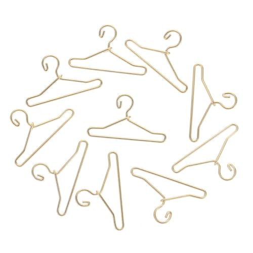 KICHOUSE 45 Stück Teiliges Mini Kleiderbügel aus Metall Filigrane und Kompakte Puppenkleiderbügel Goldfarben für Puppenkleidung Platzsparend und Praktisch für Puppenschränke KICHOUSE 45 Stück Teiliges Mini Kleiderbügel aus Metall Filigrane und Kompakte Puppenkleiderbügel Goldfarben für Puppenkleidung Platzsparend und Praktisch für Puppenschränke von KICHOUSE