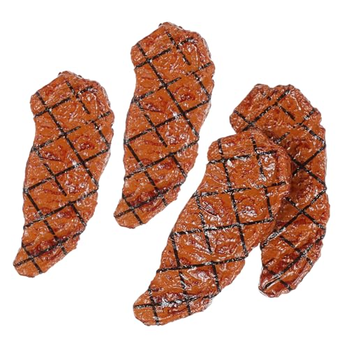 KICHOUSE 4stücke Teiliges Künstliche Mini-rindersteaks Nachbildung Von Gebratenem Steak Dekorationsartikel Für Restaurant Küche Und Fotografie Simuliertes Spielzeug Für Grillfans KICHOUSE 4stücke Teiliges Künstliche Mini-rindersteaks Nachbildung Von Gebratenem Steak Dekorationsartikel Für Restaurant Küche Und Fotografie Simuliertes Spielzeug Für Grillfans von KICHOUSE