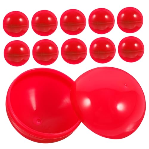 KICHOUSE 50 Stück Aktivität Bunte Bälle Jonglierbälle Farbige Kugeln Tombola Spielzeug Party-lotterieball Veranstaltungslotterie Hohlkugel Völkerball Bälle Aktivität Spiel Ozeanbälle Rot von KICHOUSE