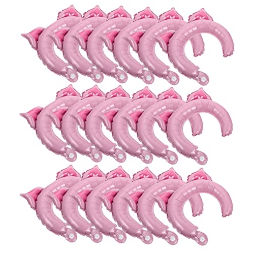 KICHOUSE 50 Stück Stirnband Aluminiumfolie Ballon Tiere Haarreifen Kinderpartybevorzugung Tierhaarreifen Aufblasbares Cartoon-tiere-ballon-stirnband Hundeballons Kinderkostüm Rosa von KICHOUSE