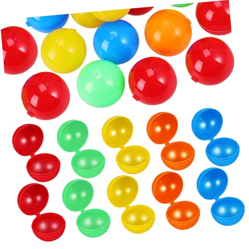 KICHOUSE 50 Stück Teiliges Bunte Hohle Kunststoff Losbälle zum Befüllen Stabile Raffle Balls für Partygeschenke Schulveranstaltungen Familienfeste und Tombola Spiele KICHOUSE 50 Stück Teiliges Bunte Hohle Kunststoff Losbälle zum Befüllen Stabile Raffle Balls für Partygeschenke Schulveranstaltungen Familienfeste und Tombola Spiele von KICHOUSE