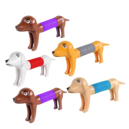 KICHOUSE 5St Stressabbauendes Hundespielzeug Halloween assecoires Tube-Fidgets-Spielzeug Sinnesröhre Tier-Pop-Tube-Stretch-Spielzeug sensorisches Spielzeug Stressabbauer von KICHOUSE