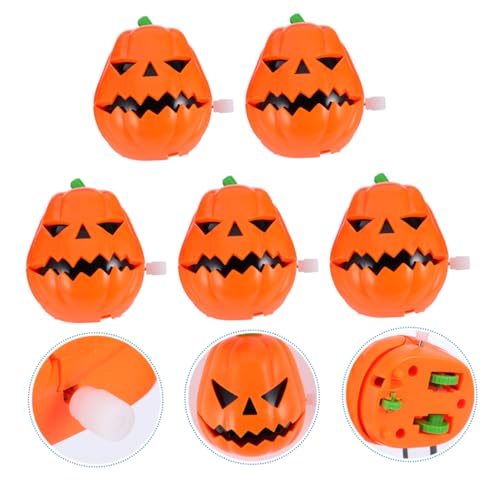 KICHOUSE 5st Gewundenes Hüpfspielzeug Kinder Spielset Rayan-Spielzeug Für Kinder Halloween-Requisiten Halloween-aufziehspielzeug Spielzeuge Plastik Kleines Geschenk Skelett von KICHOUSE