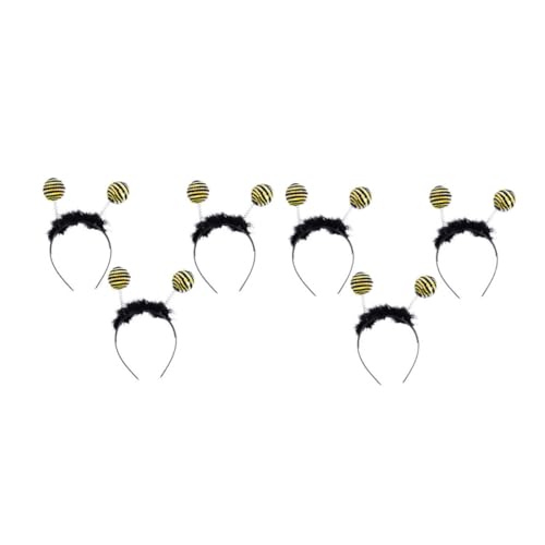 KICHOUSE 6 Stück Teiliges Haarreif mit Wackelnden Bienen antennen Elastisches Stirnband für Karneval Kostüm party Bühnenauftritt und Fasching Komfortabel und Flexibel Schwarz KICHOUSE 6 Stück Teiliges Haarreif mit Wackelnden Bienen antennen Elastisches Stirnband für Karneval Kostüm party Bühnenauftritt und Fasching Komfortabel und Flexibel Schwarz von KICHOUSE