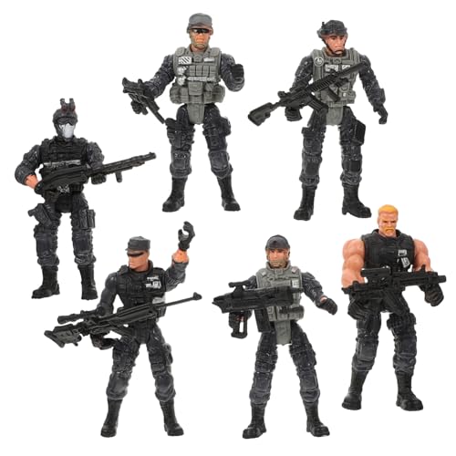 KICHOUSE 6St Soldatenmodell Miniatur-Armeemänner Spielzeugsoldaten-Actionfiguren interaktives Spielzeug Spielzeug Toys kinderspielzeug militärisches Spielzeug Plastik zwingt Soldat von KICHOUSE