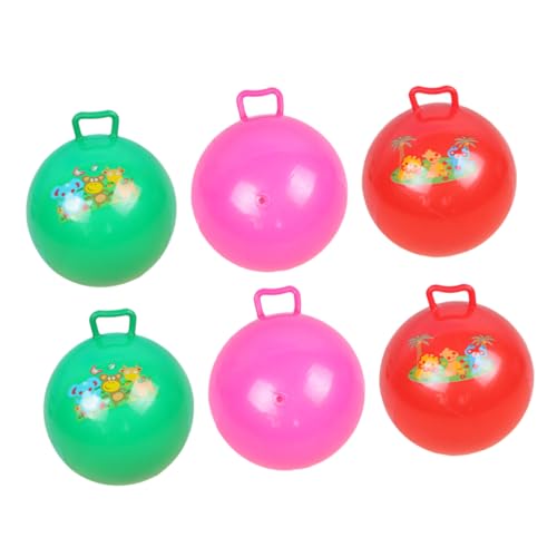 KICHOUSE 6St den Ball klopfen kinderspiele Kinder Spiele Outdoor Spielzeug silvesterspiele Kinder Hüpfball hüpfendes Spielzeug Kinder hüpfen Springender Ball für Kinder Sprungball Plastik von KICHOUSE