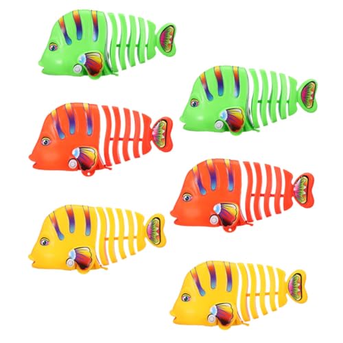 KICHOUSE 6Stücke Teiliges Aufziehspielzeug Fisch Bunte Cartoon Wind Up Fische für Badewanne und Haustiere Perfektes für Heimdekoration KICHOUSE 6Stücke Teiliges Aufziehspielzeug Fisch Bunte Cartoon Wind Up Fische für Badewanne und Haustiere Perfektes für Heimdekoration von KICHOUSE