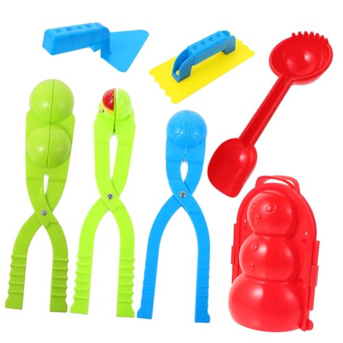 KICHOUSE 7 Teiliges Schneeball Maker Set Lustiges Schneespielzeug Für Kinder Ideales Spielzeug Für Winter Und Sommerspaß Perfektes Werkzeug Für Schneeballschlachten Und Sandspiele von KICHOUSE