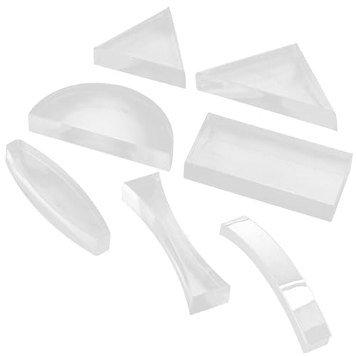 KICHOUSE Physiklaborausrüstung 7-teiliges Set Mit Optischen Glaslinsen Konkave Und Konvexe Linsen Für Den Schulunterricht KICHOUSE Physiklaborausrüstung 7-teiliges Set Mit Optischen Glaslinsen Konkave Und Konvexe Linsen Für Den Schulunterricht von KICHOUSE