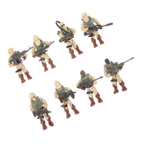 KICHOUSE 8St Miniatur-Soldatenfiguren Mann-Actionfiguren Menschen am Sandtisch Soldat Spielset Spielzeug Toys gartendeko Sandtisch Miniaturmenschen Personenfigur Plastik von KICHOUSE