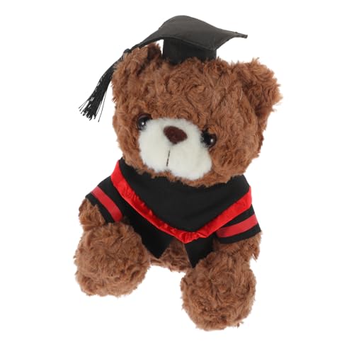 KICHOUSE Graduierung Stofftier Puppe 23cm Hoch Weich Pp Baumwolle Bär Einzigartige Dekorative Graduierung von KICHOUSE