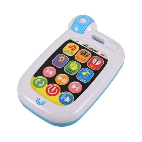 KICHOUSE Arabisch-lernmaschine Musikalisches Telefonauto Led-kindertelefon Handy Babyphone Aufleuchten Lassen Spielzeug-telefone Smartphone Für Kleinkinder Kinderspielzeug Abs Weiß von KICHOUSE