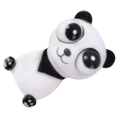 KICHOUSE Bärenspielzeug Lustige Quetschspielzeuge Panda-Spielzeug Kleine Quetschspielzeuge Dehnbares Spielzeug Entzückendes Squeeze-Spielzeug Neuheit Druckentlastungsspielzeug Black Plastik von KICHOUSE