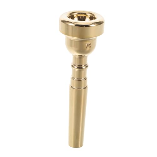 KICHOUSE Bugle Mundinstrumente Instrumentenzubehör Bugle Teil Trompeten Teil Kornett Mundstück Metall Mundstück Horn Mundstück Für Trompete Musikinstrument Trompete Golden Copper von KICHOUSE