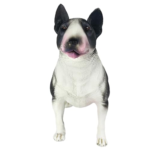 KICHOUSE Bullterrier Stehendes Hundemodell Realistisches Simulation Für Hunde Gefälschtes Welpenmodell Ideal Für Fotografie Requisiten Und Für Hundeliebhaber Robuste Und von KICHOUSE