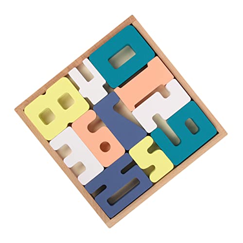 KICHOUSE Holz-Lernspielzeug Digitales Erkenntnis-Puzzle-Set Passendes Lernspielzeug Kindergartenspielzeug Früherziehung Babyspielzeug Zahlenlehrtafel von KICHOUSE