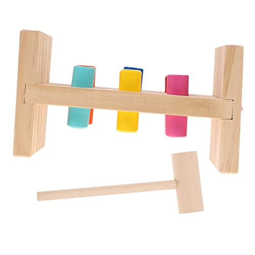 KICHOUSE Bunte Holz Nagelspielplattform Für Kognitives Klopfspielzeug Mit Steckpuzzle Und Spielmatte Fördert Feinmotorik Und Kreativität Ideal Für Spielzimmer Und Lernumgebungen von KICHOUSE