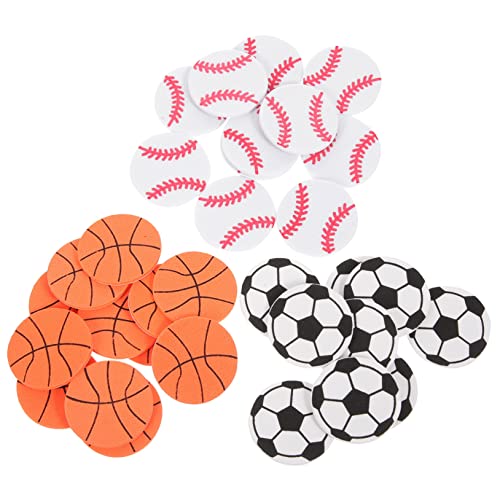 KICHOUSE Cartoon Aufkleber Kühlschrankabziehbilder Sports Balls Sticker Mixed Sports Stickers for Scrapbooking Kinderschwamm Aufkleber Selbstklebende Kinderkleber Sunday Game Day Sports von KICHOUSE