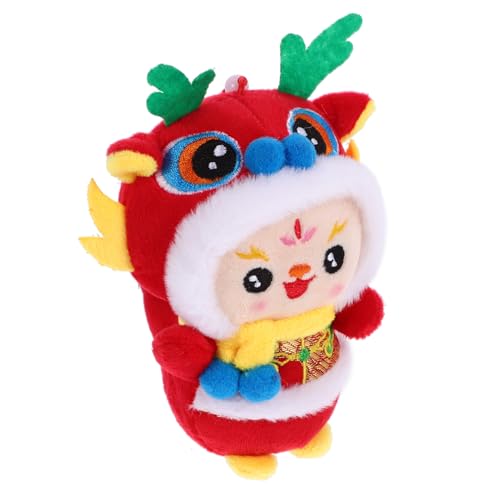 KICHOUSE Chinesisches Stofftier Hängende Stofftiere Sternzeichen Plüsch Verzierung Drachenpuppe Maskottchen Drachen Neujahr Kuscheltiere Plüschtier für Drache Neujahrsgeschenke von KICHOUSE