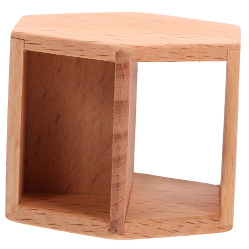 KICHOUSE Couchtisch Aus Holz Puppenhaus Beistelltisch Puppenaugen Dekoration Miniatur-hausmöbel Puppenstubenmöbel Miniatur-teetisch Mini-hausmöbel Dekorminiaturen Light Brown Hölzern von KICHOUSE