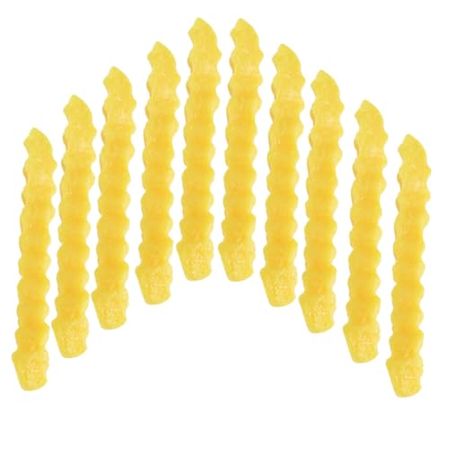 KICHOUSE Deko 12st Simulierte Wellpappe-Pommes Frites Gefälschte Pommes Frites Künstliche Pommes Frites Pommes-Frites-Modelle Pommes-Frites-anzeige Äpfel PVC Essen Spielen Chip Spielzeug von KICHOUSE