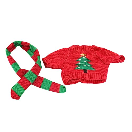 KICHOUSE Dekorativer Puppenpullover Mit Mini Schal Für Puppen Verschleißfestes Puppenzubehör Attraktiver Farbe Ideal Für Kreative Puppenoutfits Und Spielspaß von KICHOUSE