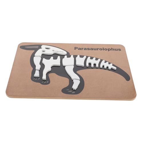 KICHOUSE Dinosaurier-fossilien-Puzzle Puzzle-Montessori-Spielzeug Puzzle Aus Holz 3D-Puzzle-Spielzeug Kind Dinosaurier Spielzeug Dinosauriermodell Für Kinder Montage 3D-Puzzle Hölzern von KICHOUSE