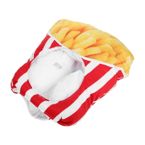 KICHOUSE Verrückter Pommes-Frites-Kopfschmuck Performance-Requisite für Cosplay Geburtstagsparty- von KICHOUSE