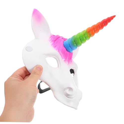KICHOUSE Einhorn Maske aus PU Schaumstoff Realistisch und Bunt Leichte und Halloween Maske für Erwachsene und Lustige Tiermasken für Fasching und Motto Partys KICHOUSE Einhorn Maske aus PU Schaumstoff Realistisch und Bunt Leichte und Halloween Maske für Erwachsene und Lustige Tiermasken für Fasching und Motto Partys von KICHOUSE