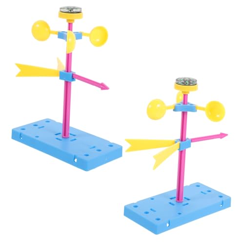 KICHOUSE Experimentprojekte Lernspielzeug Stem Kinder Experiment als Kids Windfahne Kit Kit Vorbau Kinderpädagogikspielzeug Wetterspielzeug Wind Geburtstagsgeschenk Wetterstation von KICHOUSE