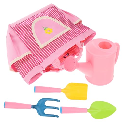 KICHOUSE Gartenwerkzeug Set Mit Schaufel Rechen Und Gießkanne 3 Teiliges Set Praktischer Tasche Ideal Für Kleine Gärtner Ab 3 Jahren Robustes Material Für Drinnen Und Draußen von KICHOUSE