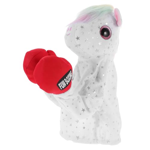 KICHOUSE Geräuschen mit Geschichtenerzähl Kinder Interaktives Plüsch Handpuppe Kleinkind Handpuppen Plüschtier Fantasievolles Einhorn Requisiten Handpuppenspielzeug zum Action Spielzeug Box von KICHOUSE