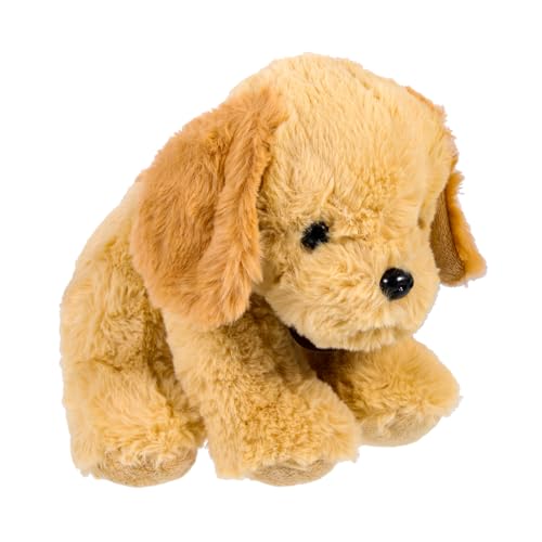 KICHOUSE Golden Retriever Welpenpuppe Babys Puppen Party-Plüsch-Hund Babyspielzeug Kinder Party wohnungsdeko ausgestopfter Hündchen ausgestopfter Hund PP Baumwolle Light Brown von KICHOUSE