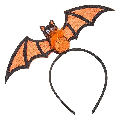 KICHOUSE Halloween Fledermaus Haarreif aus Stoff mit Flauschigem Ball Dekoratives Stirnband für Frauen Halloween Party Haaraccessoire Vielseitig für Karneval und Kostümfest KICHOUSE Halloween Fledermaus Haarreif aus Stoff mit Flauschigem Ball Dekoratives Stirnband für Frauen Halloween Party Haaraccessoire Vielseitig für Karneval und Kostümfest von KICHOUSE