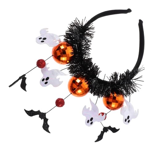 KICHOUSE Halloween Haarschmuck Weißer Geist Haarreif Leicht und Bequem Für Halloween Kostüm Party Cosplay Zubehör Geschenkidee Für Freunde und Familie KICHOUSE Halloween Haarschmuck Weißer Geist Haarreif Leicht und Bequem Für Halloween Kostüm Party Cosplay Zubehör Geschenkidee Für Freunde und Familie von KICHOUSE