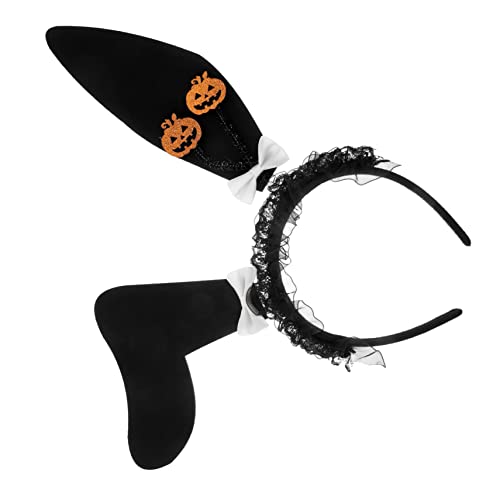 KICHOUSE Halloween-Hasenohren Halloween-Party-Hasenohr-Haarreif Kinder Maskerade Stirnband Haarband halloween haarschmuck cosplays Hasenohren Stirnband Cosplay Hasenohr Stirnband Plastik von KICHOUSE