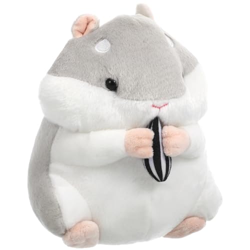 KICHOUSE Hamster Stoffpuppe üschtier 23 cm Grau Bezauberndes Cartoon Spielzeug Für Kinder Kleinkinder Ideales Und üße Heimdekoration von KICHOUSE