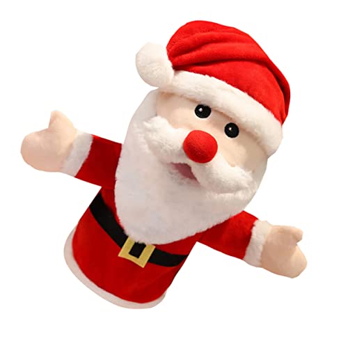 KICHOUSE 1PC Niedlicher Weihnachtsmann Handpuppe Für Interaktives Für Eltern Kind Spiele üsch Fingerpuppe Mit Weihnachtsmotiv Ideal Für Festliche Aktivitäten von KICHOUSE