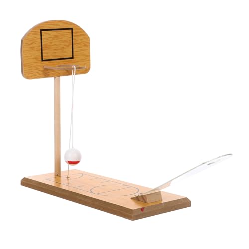 KICHOUSE Holz Desktop Basketballspielzeug Mini Basketballkorb Für Kinder Lustiges Tischspielzeug Für Jungen Und ädchen Ideales Für Babys Und Kleinkinder Fördert Spiel Und Spaß von KICHOUSE