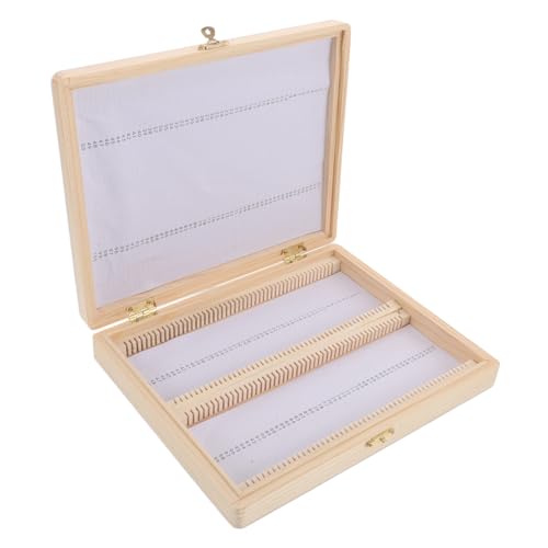 KICHOUSE Holz Objektträgerbox für Mikroskop Zubehör Langlebiger Aufbewahrungsbehälter für Präparate für Schule Labor Praktische Nutzung Robustes Holzmaterial KICHOUSE Holz Objektträgerbox für Mikroskop Zubehör Langlebiger Aufbewahrungsbehälter für Präparate für Schule Labor Praktische Nutzung Robustes Holzmaterial von KICHOUSE