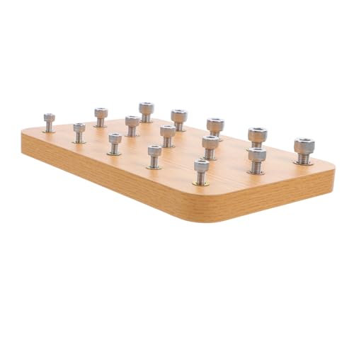 KICHOUSE Holz Pegboard für Fingerrehabilitation Einfach zu Bedienendes Fixierbrett aus Langlebigem Holz Fördert Hand Auge Koordination und Fingertraining für Schlaganfall Patienten und KICHOUSE Holz Pegboard für Fingerrehabilitation Einfach zu Bedienendes Fixierbrett aus Langlebigem Holz Fördert Hand Auge Koordination und Fingertraining für Schlaganfall Patienten und von KICHOUSE