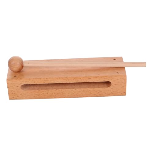 KICHOUSE Holzblock Mit Schlägel, Schlaginstrument, Musik-rhythmusblock Mit Hammer Für Xylophon-Glockenspiel-rhythmusklassen, Holzblock von KICHOUSE